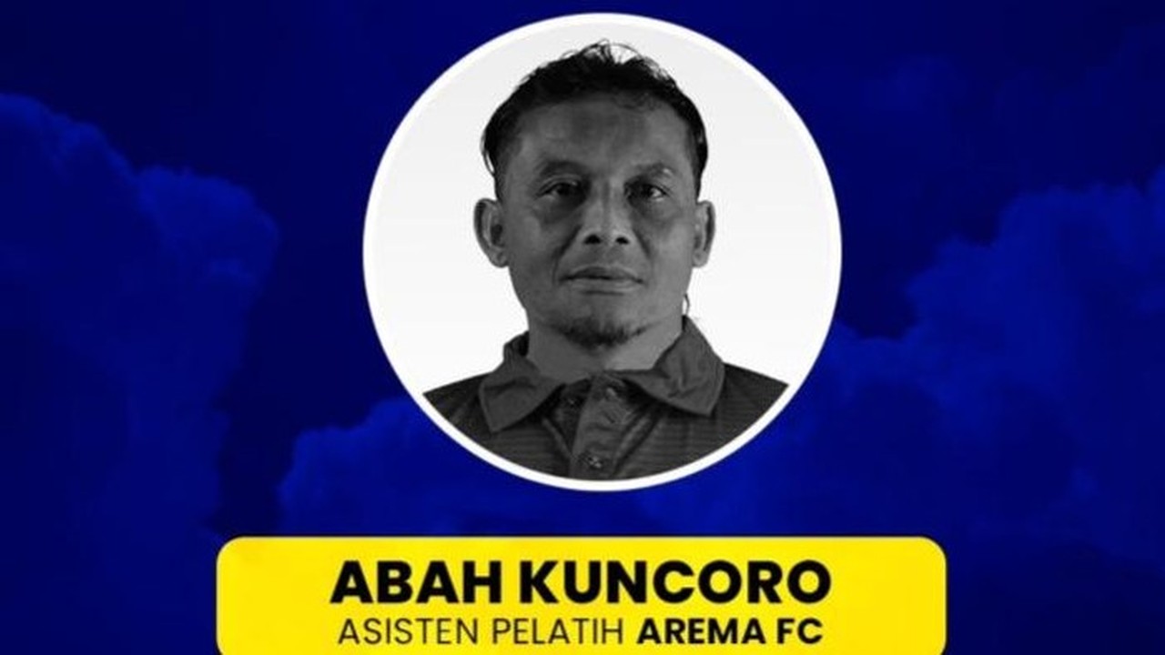 Asisten Pelatih Arema FC Abah Kuncoro Meninggal Dunia Usai Kolaps di Lapangan